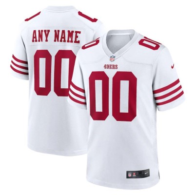 San Francisco 49ers Custom White Men's 2022-23 Nike NFL Game Jersey